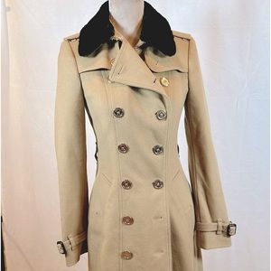 Burberry Cashmere Virgin Wool Coat Women’s Knee Length Coat
